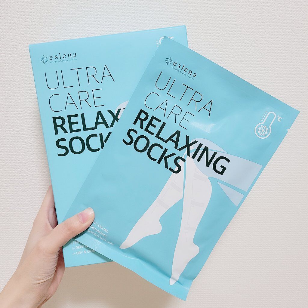 
◎ RELAXING SOCKS (箱¥4000, 1つ¥800 )
　→eslena

　---------------

「やすとものどこいこ」や「過ぎるTV」で放送されていた、足用のパックです☝
鶴橋のコリアンタウンで購入しました！