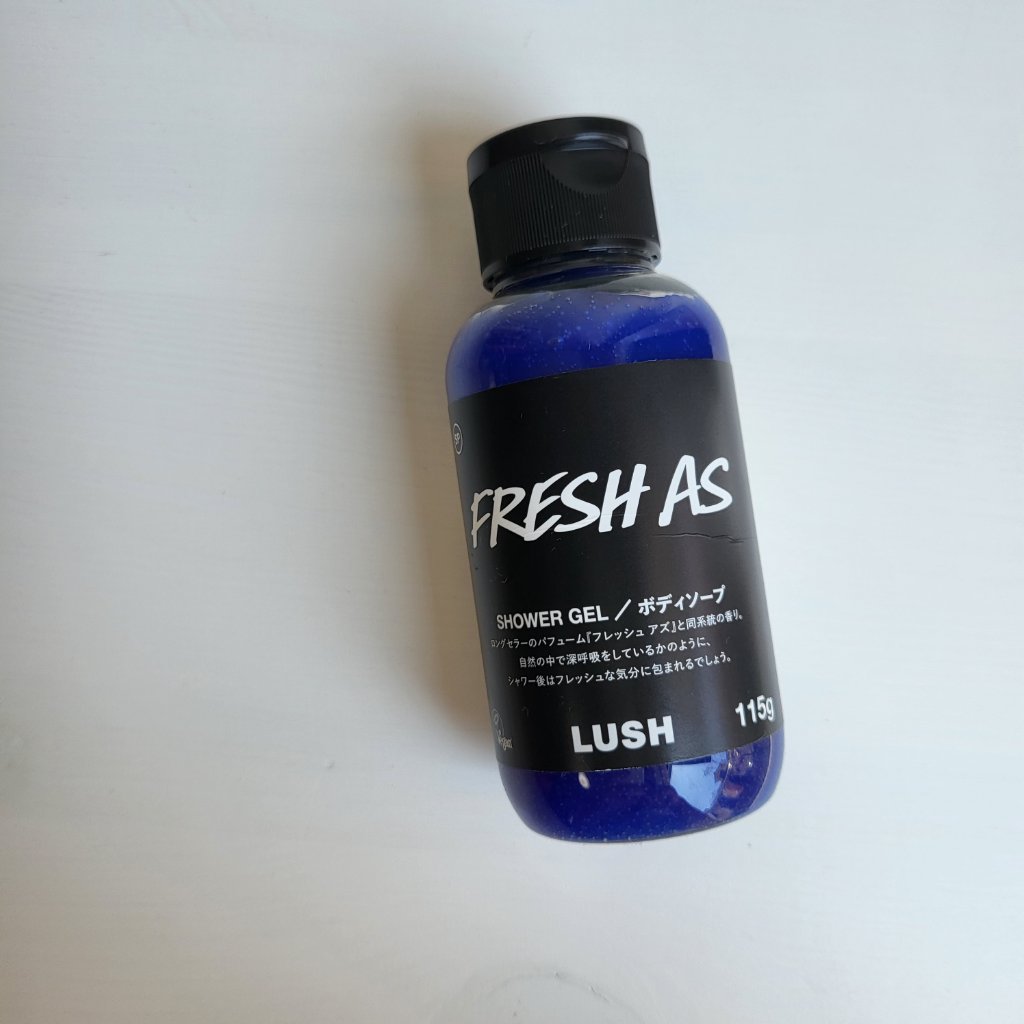 ラッシュ フレッシュ アズ シャワージェルのクチコミ「#LUSH #シャワージェル 🛀

限定の爽やかなシャワージェル🫧
たまに期間集中的にLUSH.....」（1枚目）