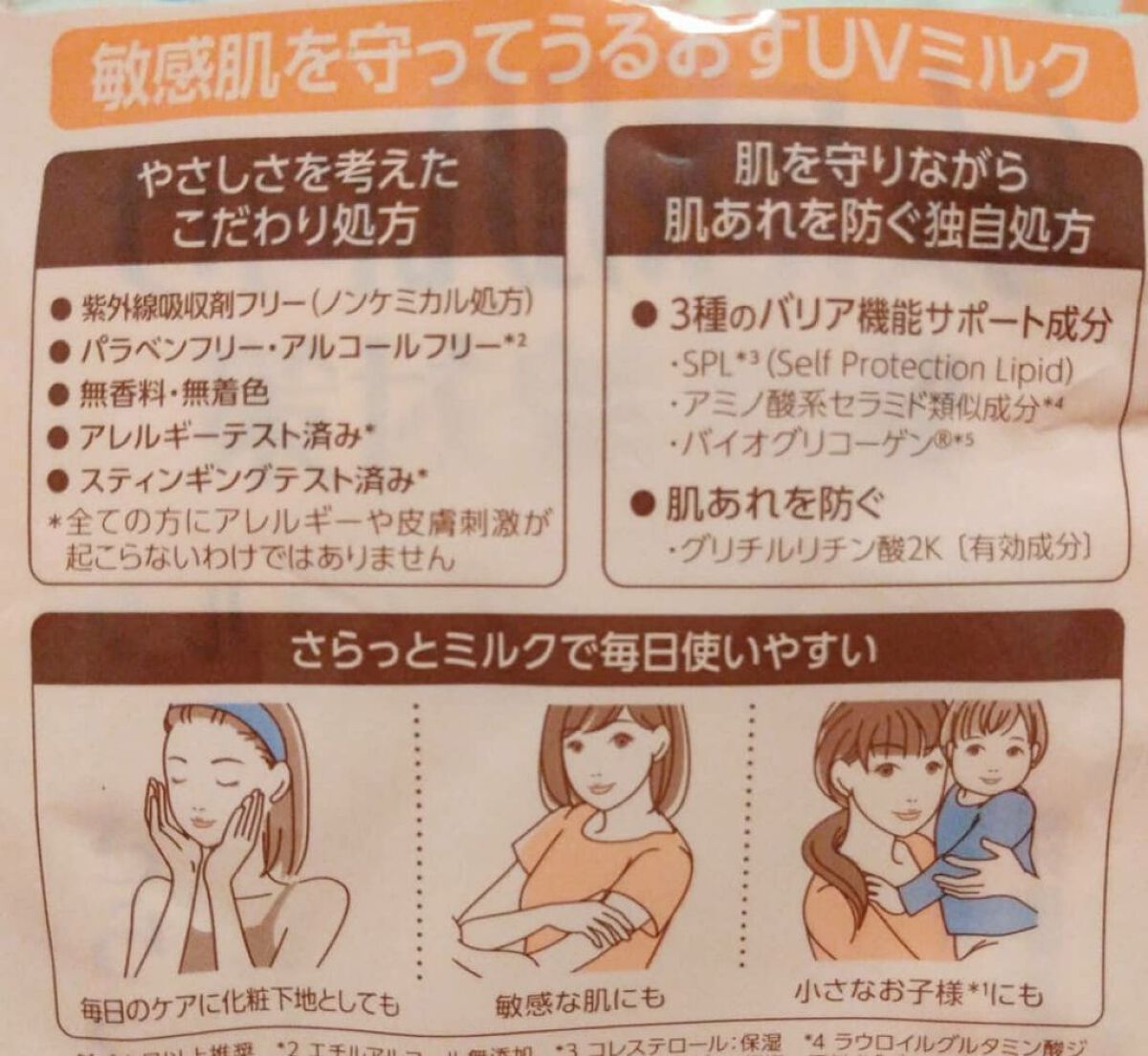ミノンUVマイルドミルク/ミノン/日焼け止めミルクを使ったクチコミ(3枚目)