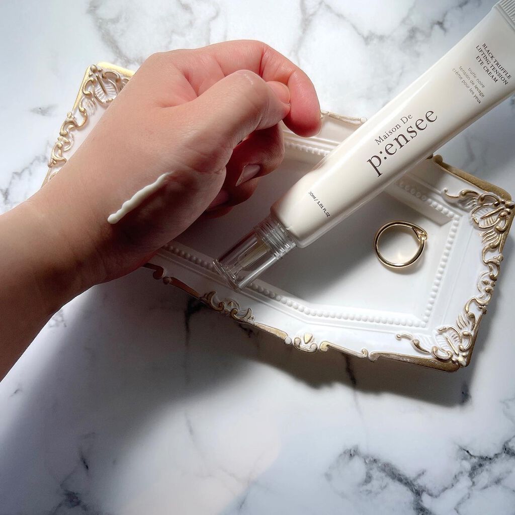 BLACK TRUFFLE LIFTING TENSION EYE CREAM/Maison De P:ensee/アイケア・アイクリームを使ったクチコミ(4枚目)