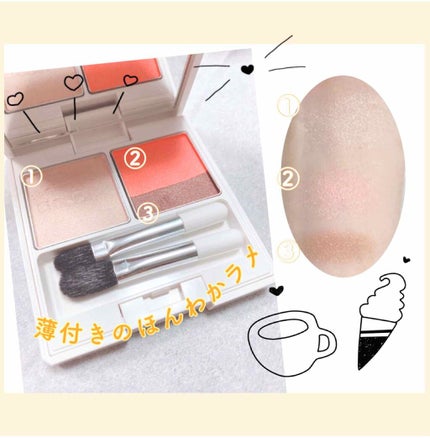 フローレスグロウ リッドテクスチャー アイシャドウ/CHICCA/アイシャドウパレットを使ったクチコミ(2枚目)