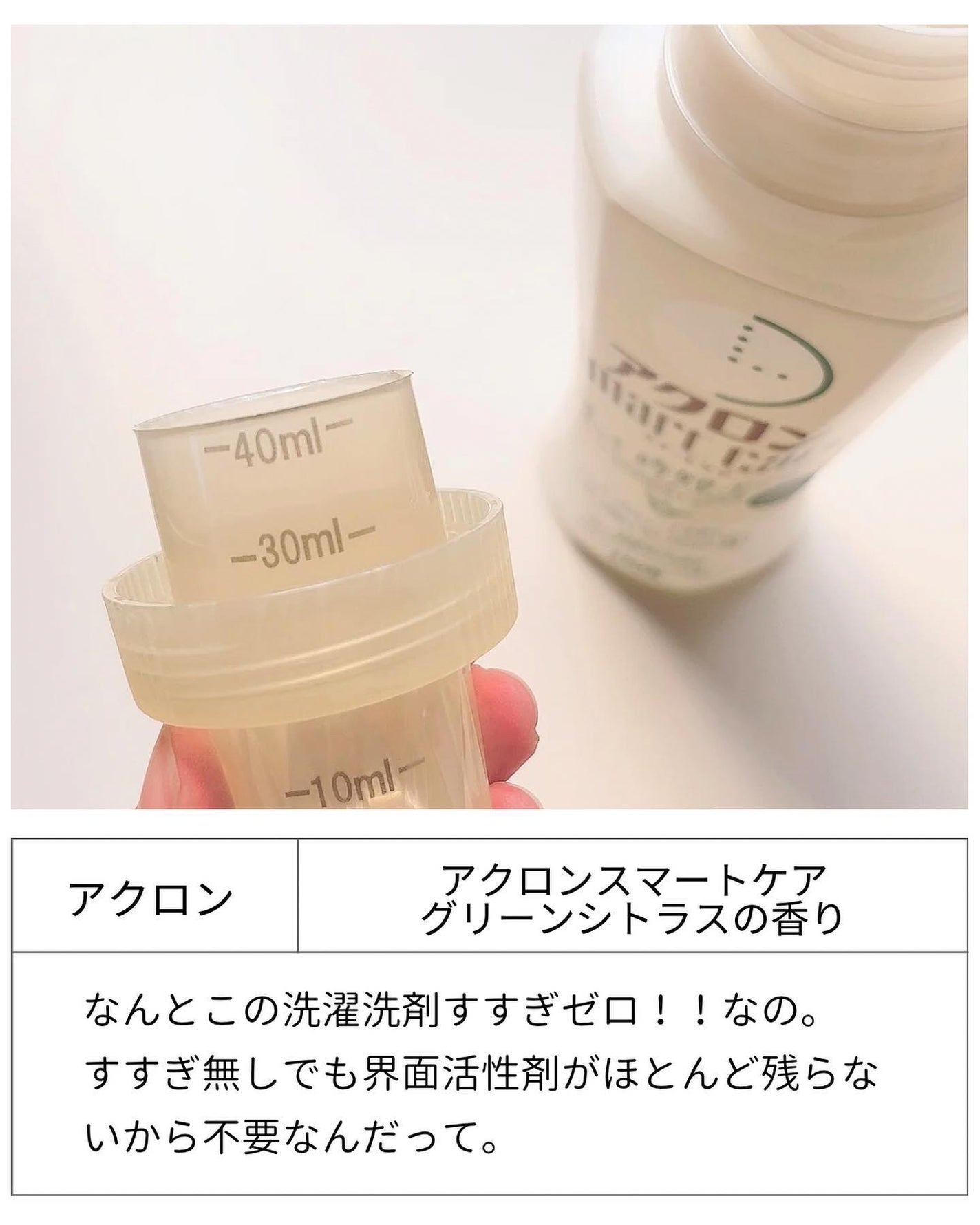 アクロンスマートケア/ライオン/洗濯洗剤を使ったクチコミ(2枚目)