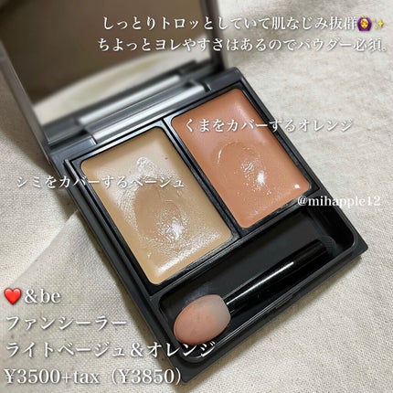&be ファンシーラー/&be/パレットコンシーラーを使ったクチコミ(2枚目)