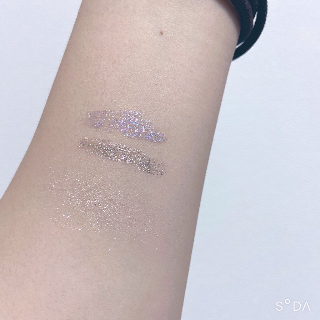 グリッター シャドウ カラー/rom&nd/グリッターを使ったクチコミ（3枚目）