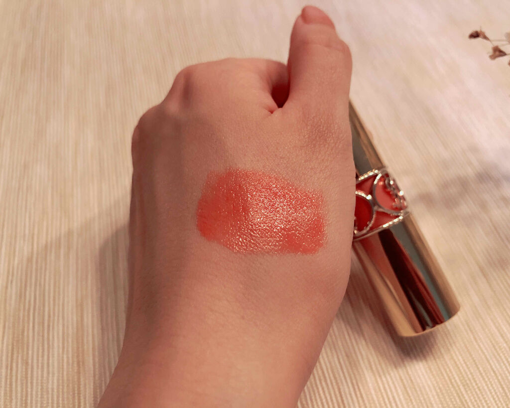 ルージュ ヴォリュプテ シャイン/YVES SAINT LAURENT BEAUTE/口紅を使ったクチコミ（2枚目）