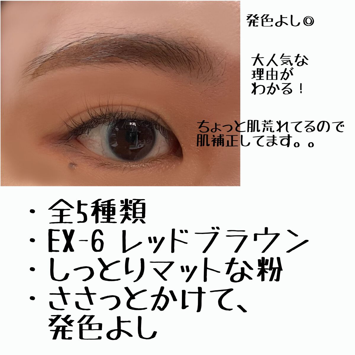 ケイト デザイニングアイブロウ3D EX-6 レッドブラウン(本体)/KATE/パウダーアイブロウを使ったクチコミ（3枚目）
