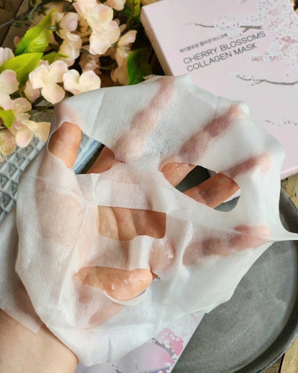 チェリーブロッサム コラーゲンマスク/REACNF/シートマスク・パックを使ったクチコミ(3枚目)