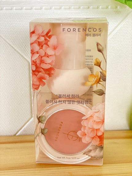 ベアブラッシャー パフ付き/フォレンコス/パウダーチークを使ったクチコミ(1枚目)