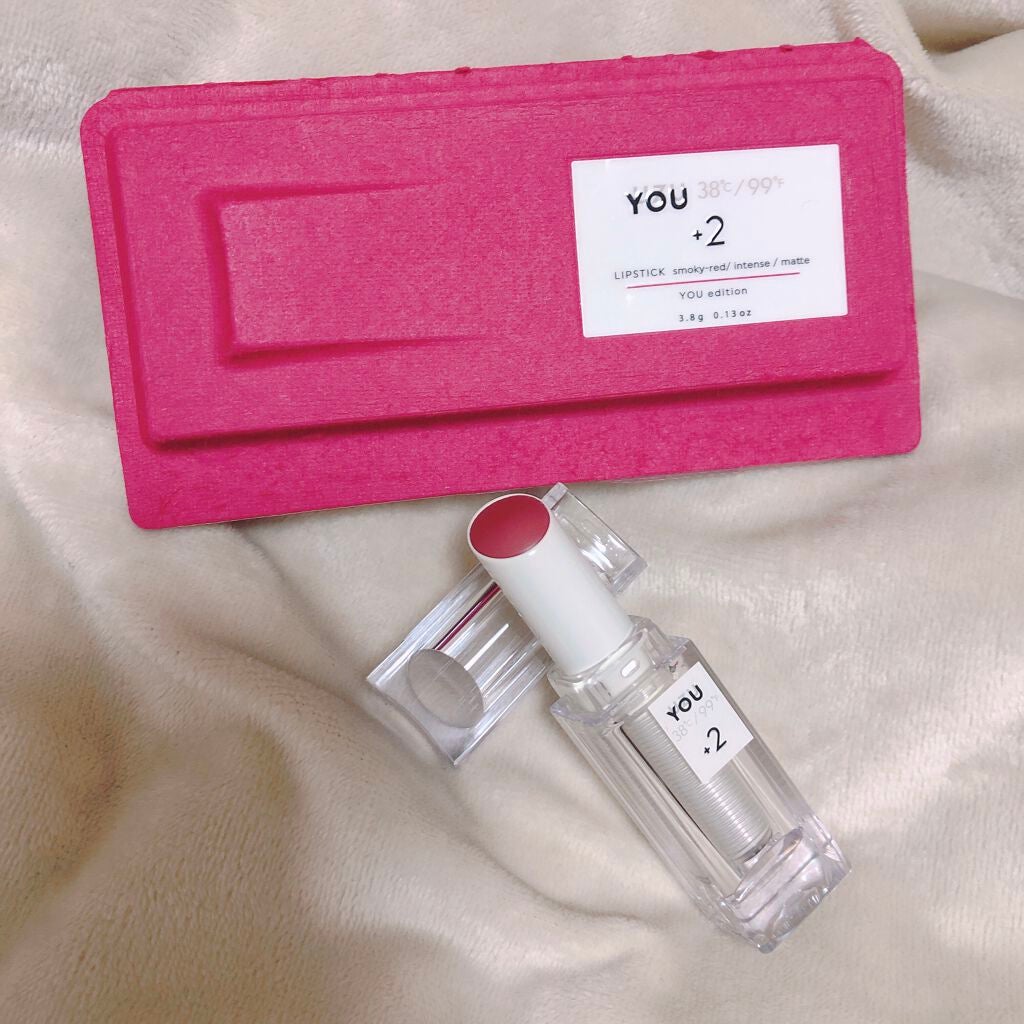38℃/99℉ LIPSTICK <YOU>/UZU BY FLOWFUSHI/口紅を使ったクチコミ(1枚目)