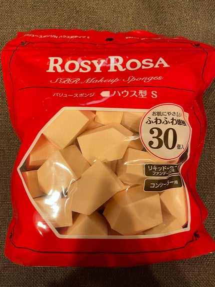バリュースポンジN ハウス型タイプS 30P/ロージーローザ/パフ・スポンジを使ったクチコミ(1枚目)