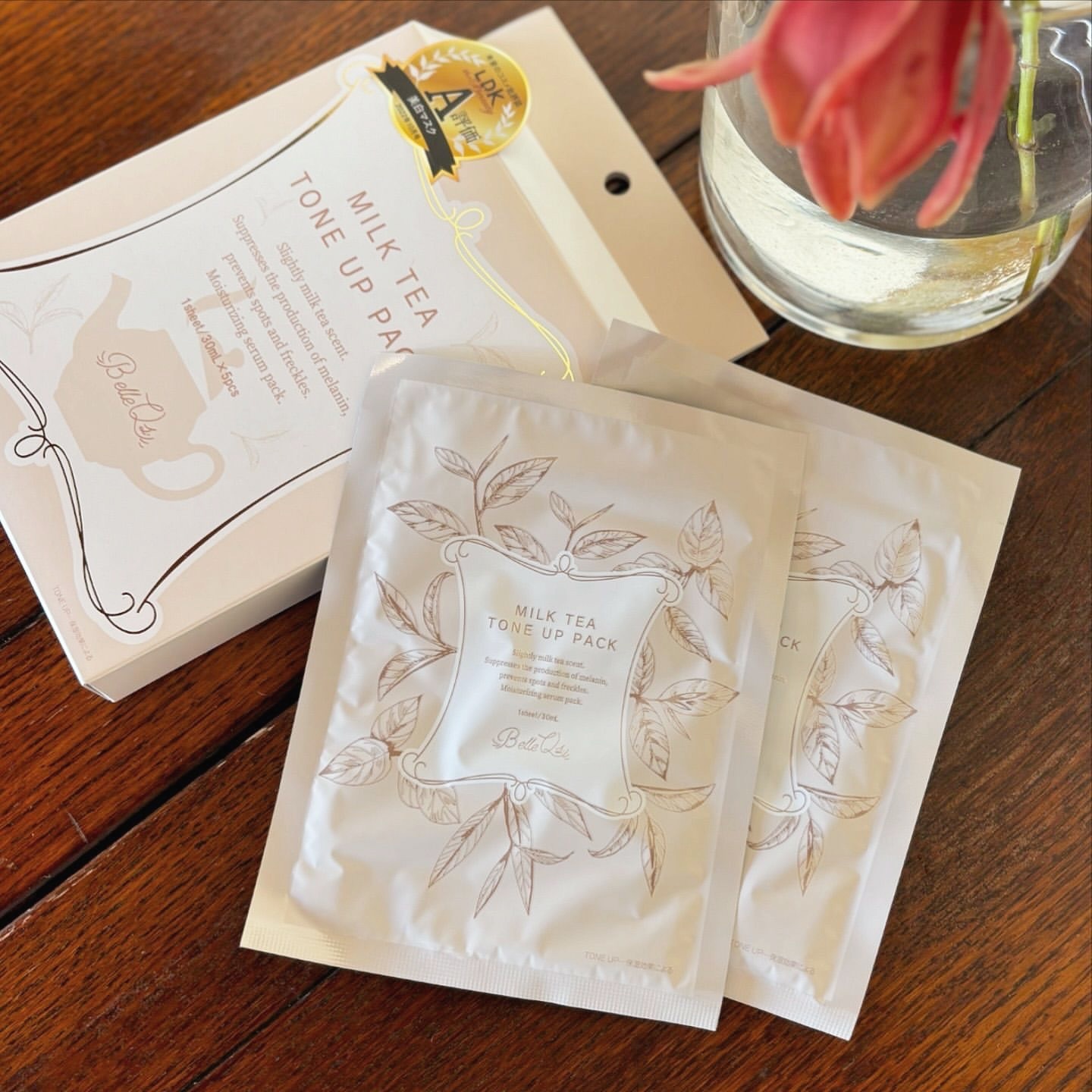 MILK TEA TONE UP PACK/Belle Qs/シートマスク・パックを使ったクチコミ（3枚目）