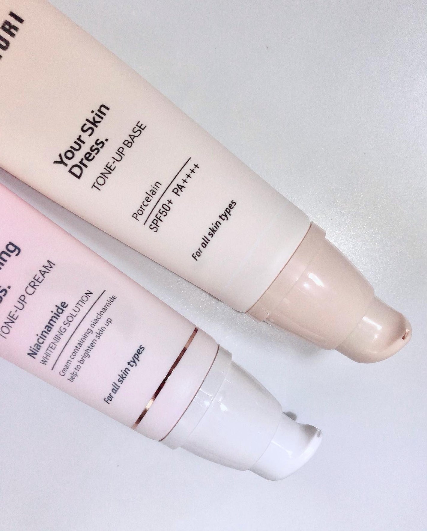 ホワイトニングドレストーンアップクリーム/COSNORI/化粧下地を使ったクチコミ(5枚目)