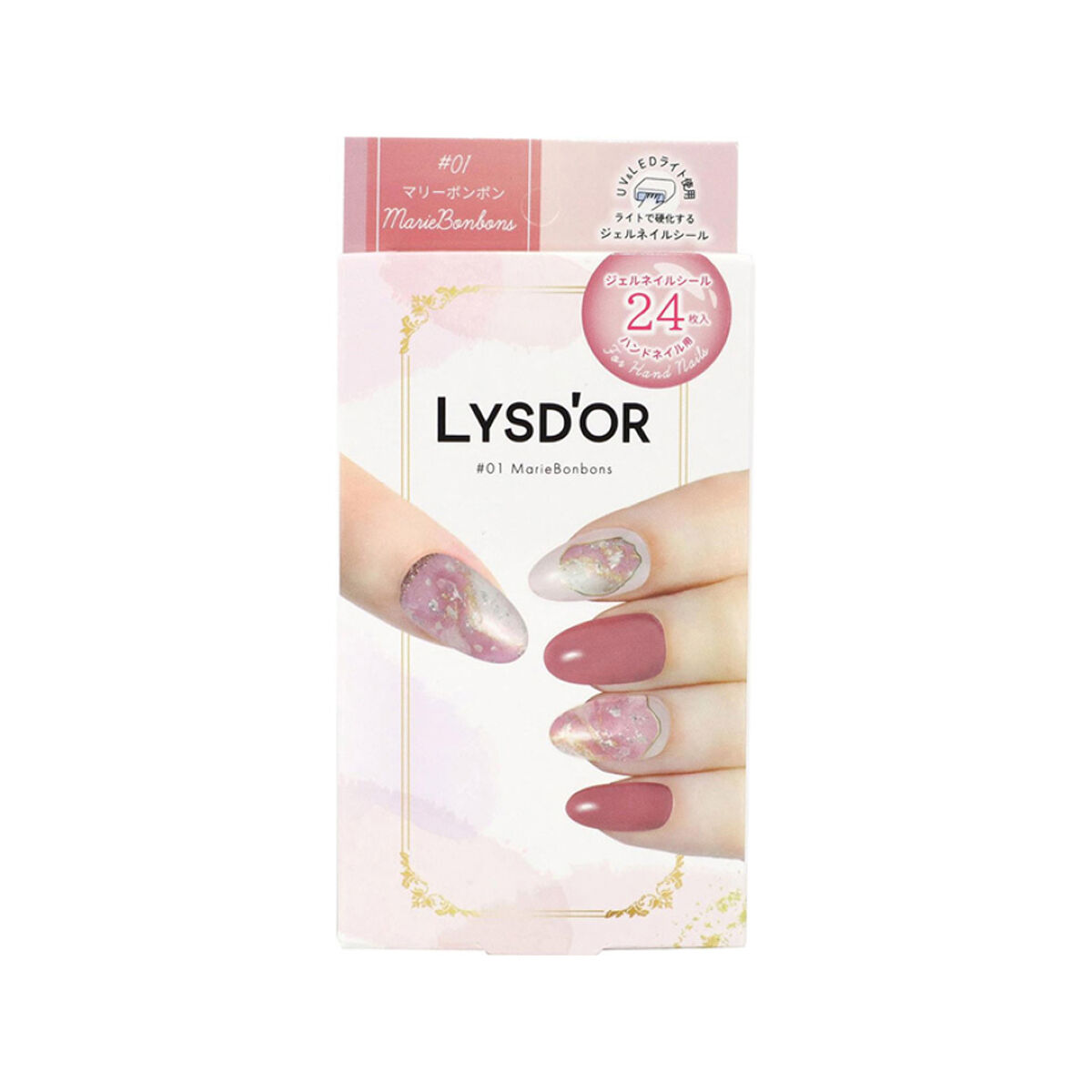 セミキュアジェルネイルシール ハンド用 01 マリーボンボン