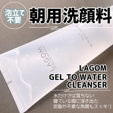 ラゴム ジェルトゥウォーター クレンザー(朝用洗顔)/LAGOM /洗顔フォームを使ったクチコミ（1枚目）