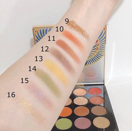 大英博物館 エジプトシリーズ アイシャドウパレット/ZEESEA/アイシャドウパレットを使ったクチコミ(4枚目)