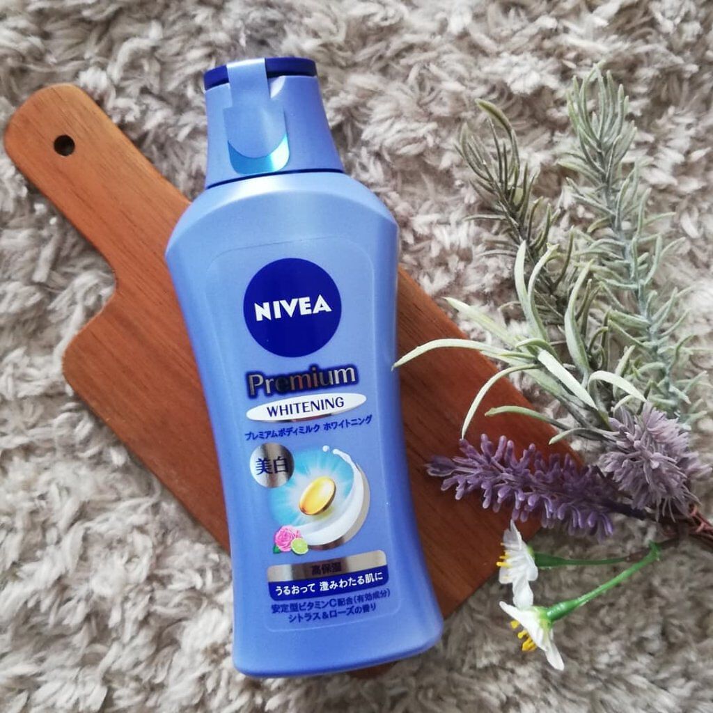プレミアムボディミルク ホワイトニング【医薬部外品】		/ニベア/ボディミルクを使ったクチコミ（1枚目）