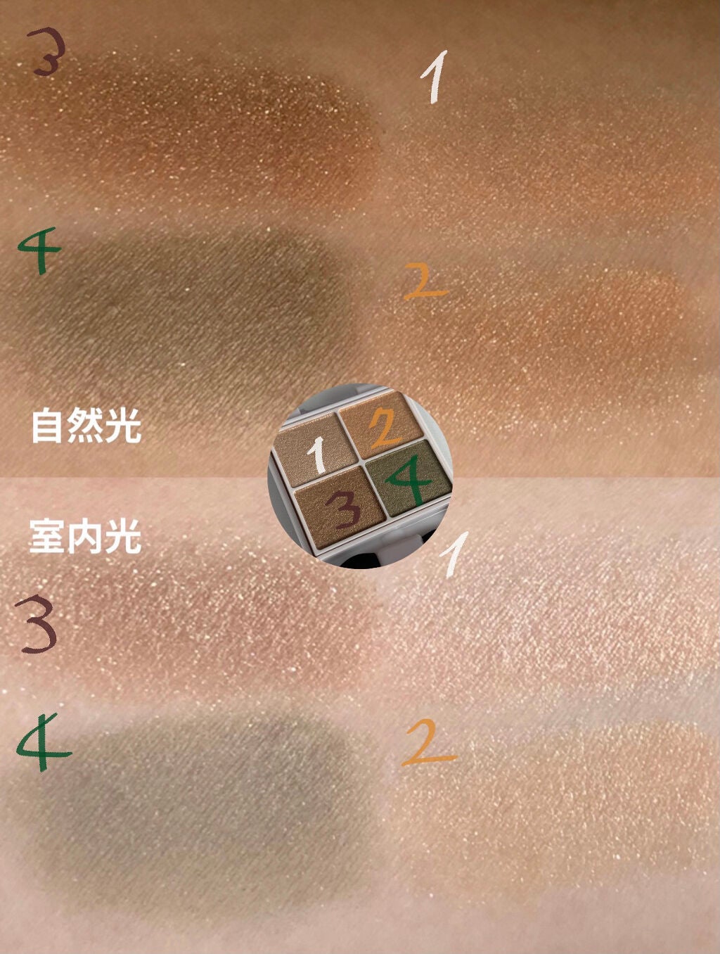 シルキースフレアイズ/キャンメイク/アイシャドウパレットを使ったクチコミ(4枚目)