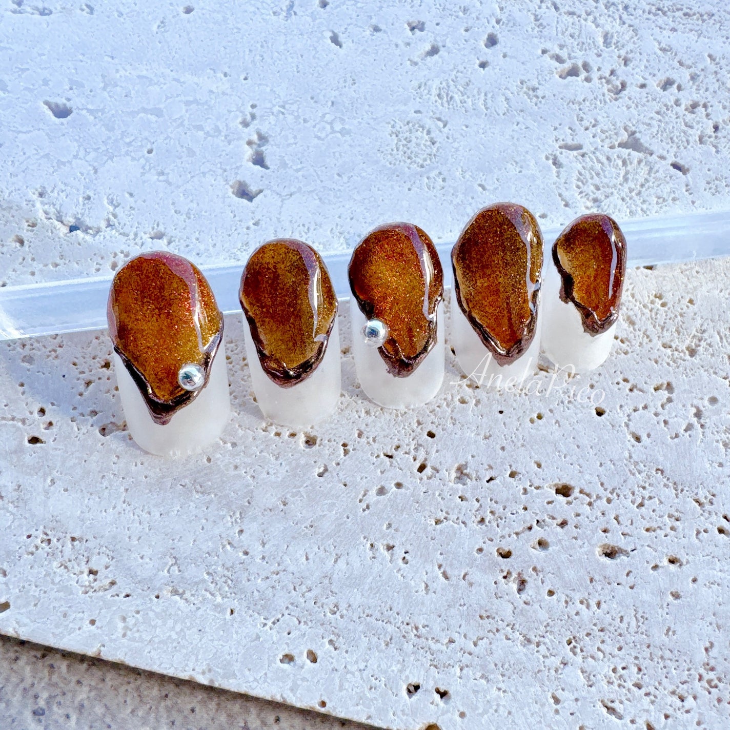 mamico on LIPS 「*マグネットネイルMagパウダーを使ったネイルデザイン🧲マグネ..」(1枚目)