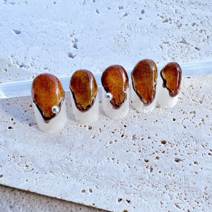 mamico on LIPS 「*マグネットネイルMagパウダーを使ったネイルデザイン🧲マグネ..」(1枚目)