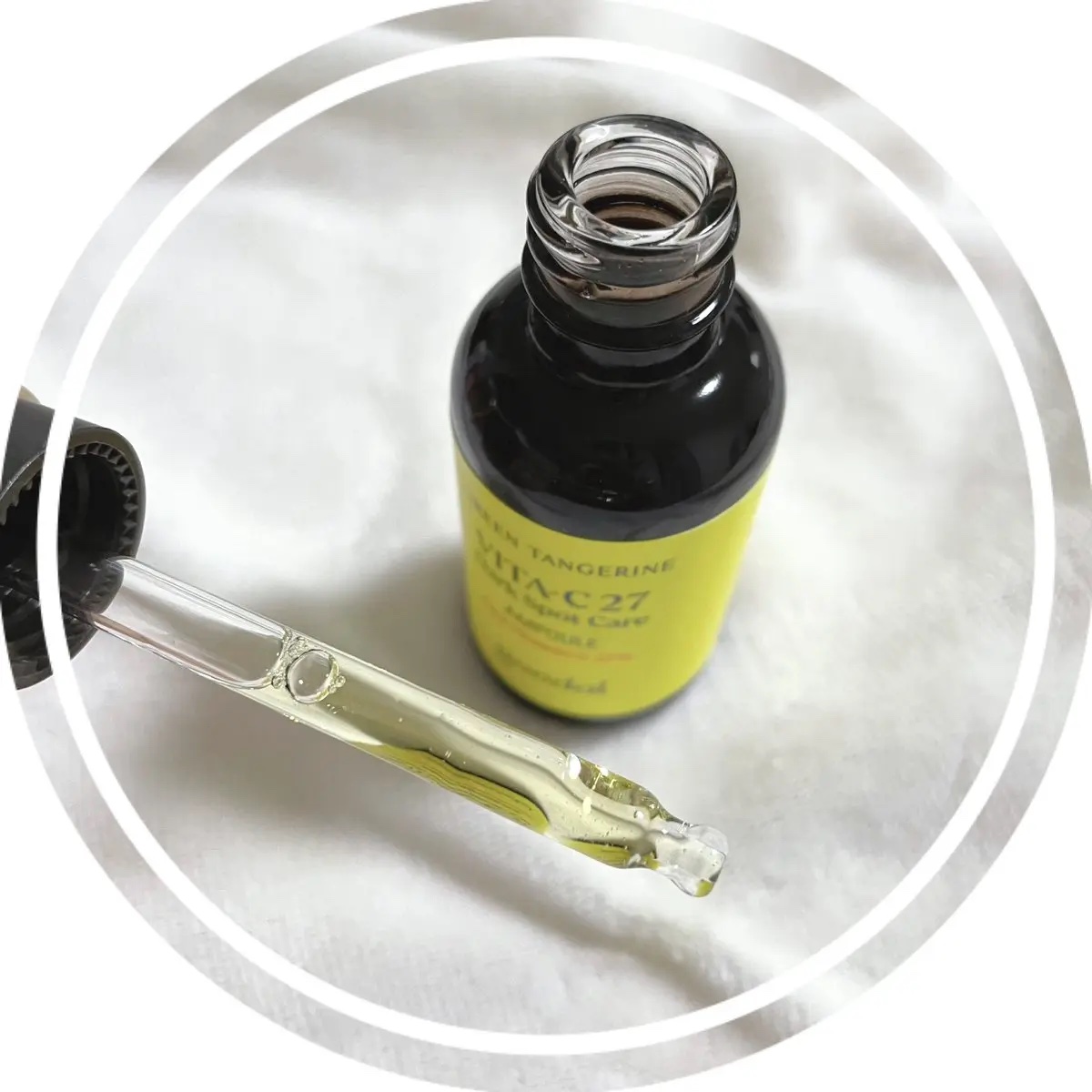 グリーンタンジェリンビタC27ダークスポットケアアンプル/goodal/美容液を使ったクチコミ（2枚目）