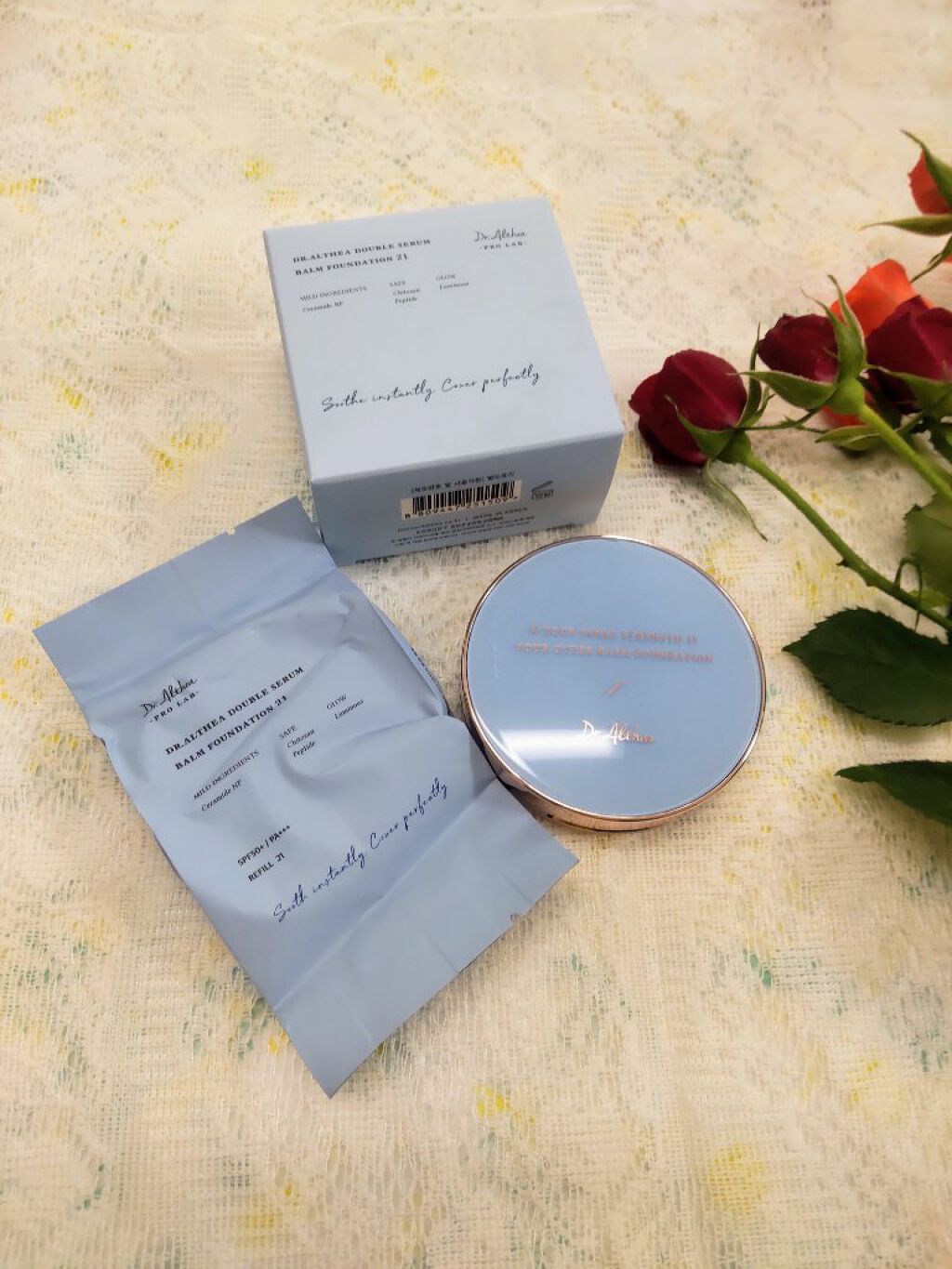 ダブル セラム バーム ファンデーション/Dr.Althea/クリーム・エマルジョンファンデーションを使ったクチコミ（3枚目）