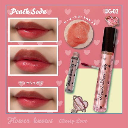 グリスニングウォータリングティント/FlowerKnows/リップティントを使ったクチコミ(2枚目)