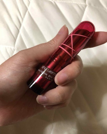 ルージュ アンリミテッド キャラメル トフィー/shu uemura/口紅を使ったクチコミ(1枚目)