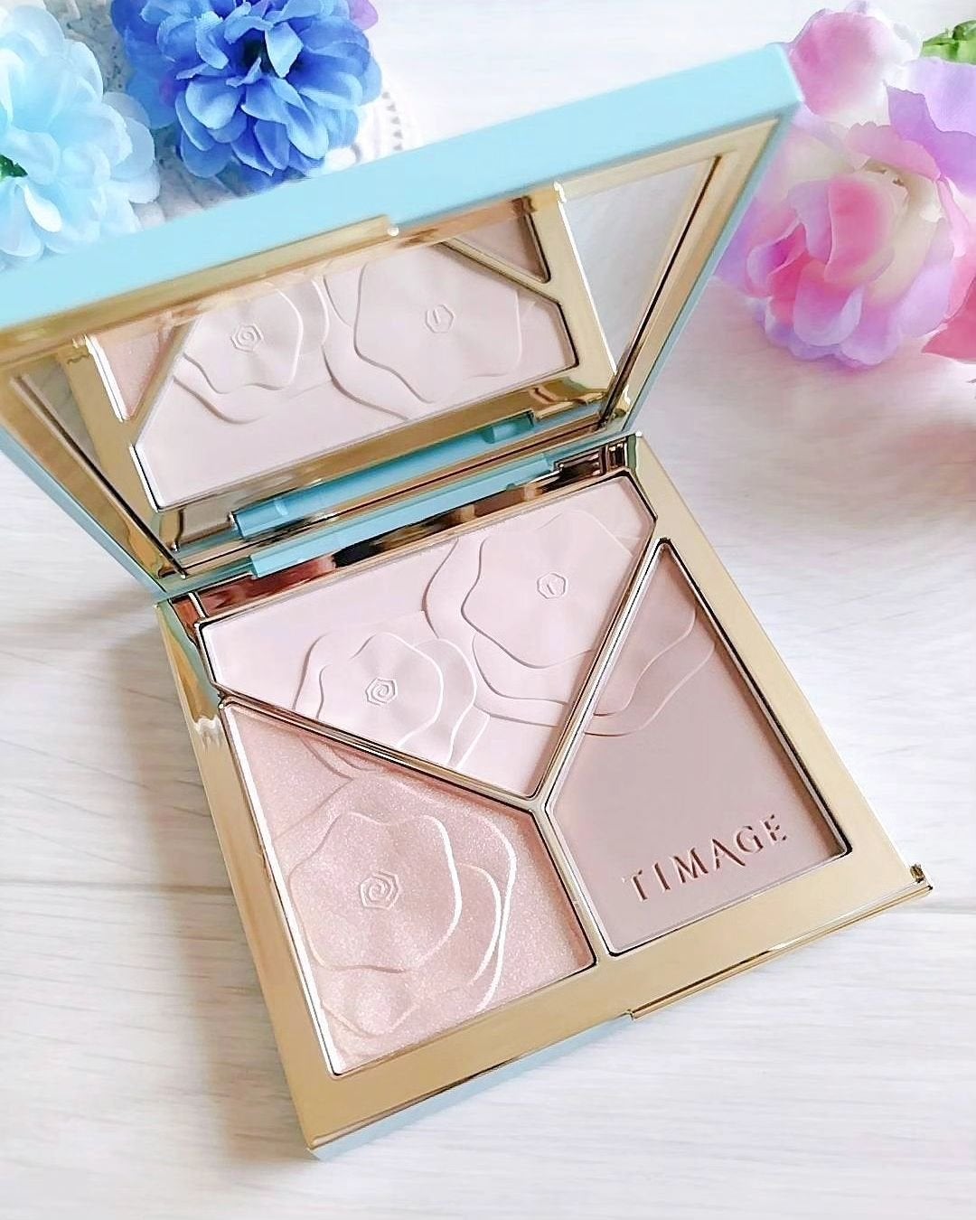 ハイライトシェーディングパレット/TIMAGE/パウダーハイライトを使ったクチコミ(1枚目)