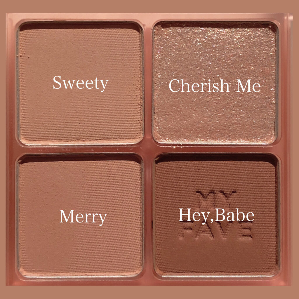 ホリカホリカ マイフェイブシャドウパレット（4カラー） #05 MERRY/HOLIKA HOLIKA/アイシャドウパレットを使ったクチコミ（3枚目）