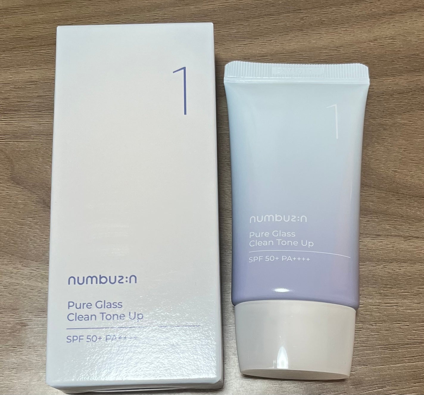 1番 ガラス玉トーンアップクリーム/numbuzin/日焼け止めクリームを使ったクチコミ(1枚目)
