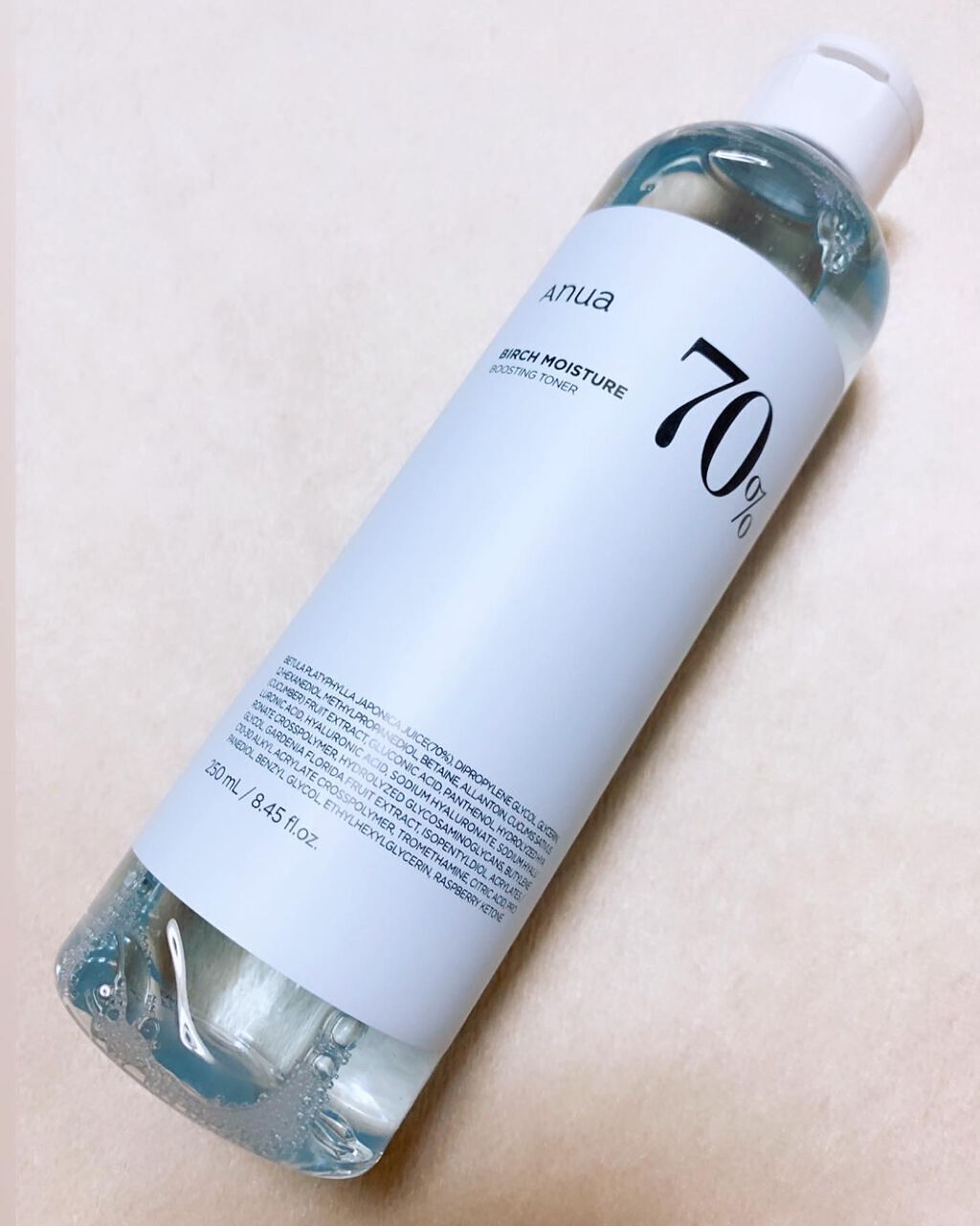 シラカバ 70% 水分ブースティングトナー/Anua/化粧水を使ったクチコミ（2枚目）