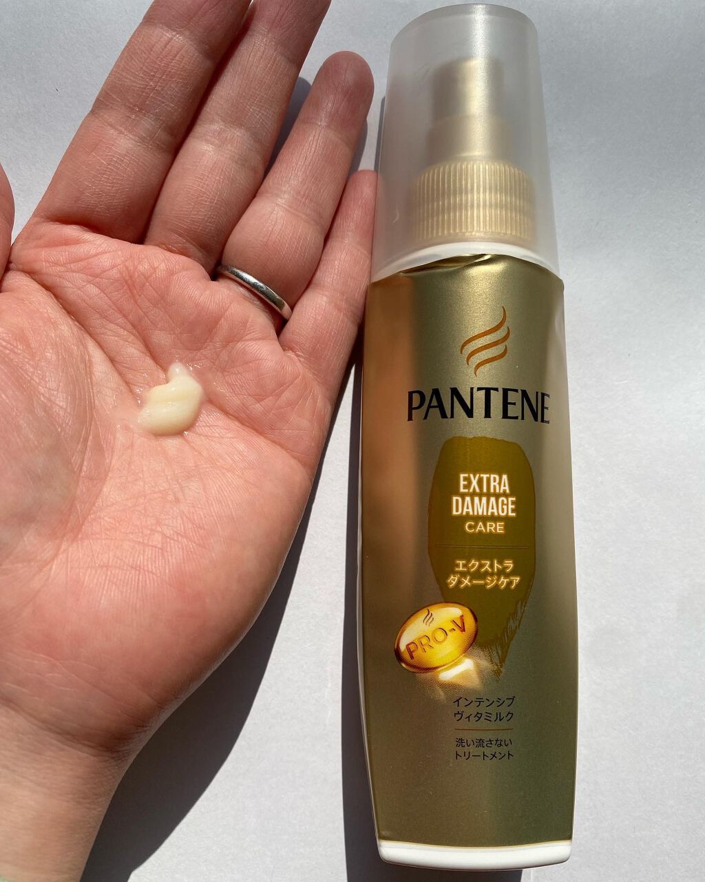 エクストラダメージケア インテンシブ ヴィタミルク 洗い流さないトリートメント /パンテーン/アウトバストリートメントを使ったクチコミ(2枚目)