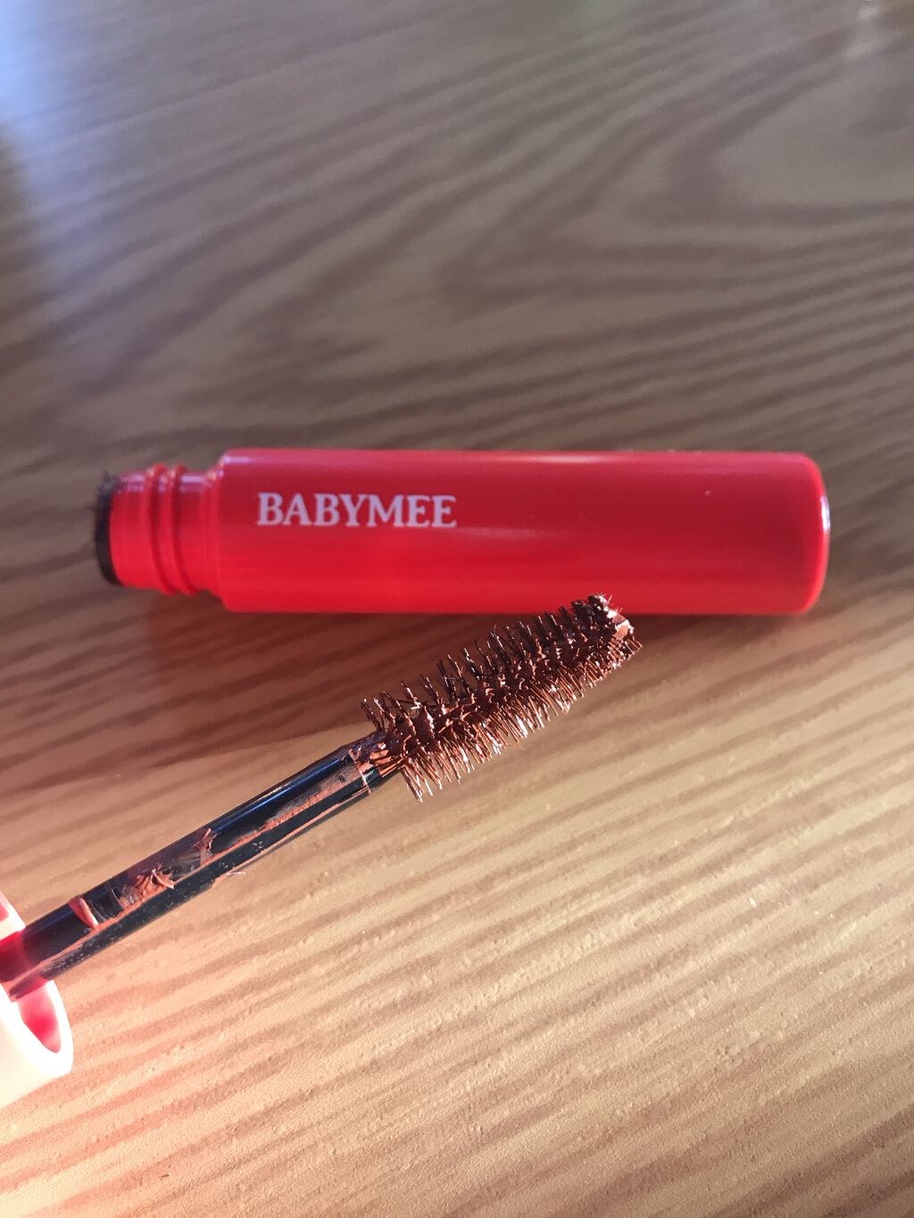 ニュアンスカラーマスカラ オレンジブラウン/BABYMEE/マスカラを使ったクチコミ（2枚目）