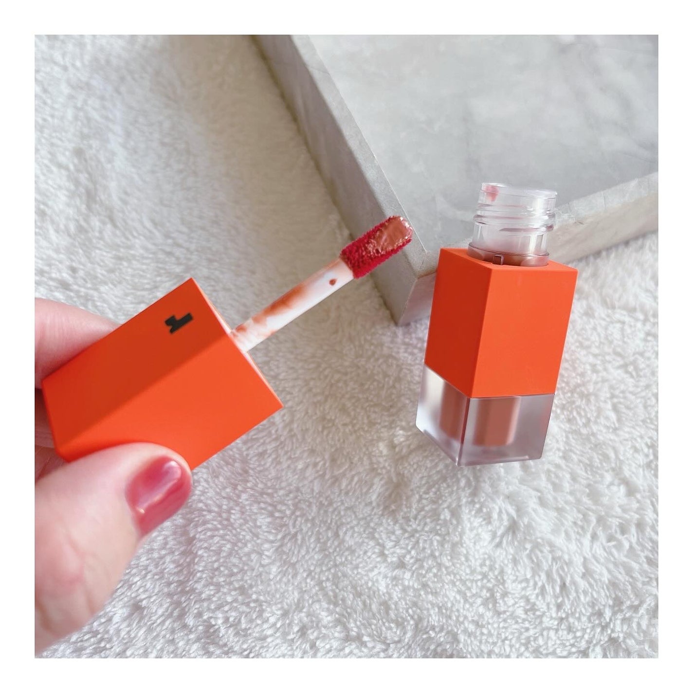 フルーティントブーケ/RICAFROSH/リップティントを使ったクチコミ(2枚目)