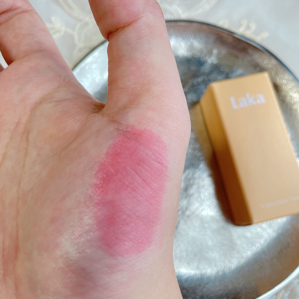 フルーティーグラムティント 112 ピンポン/Laka/リップティントを使ったクチコミ（3枚目）