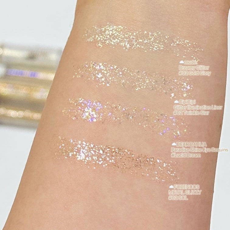 パラダイス シャイン アイ シークイン/DEAR DAHLIA/リキッドアイシャドウを使ったクチコミ(2枚目)