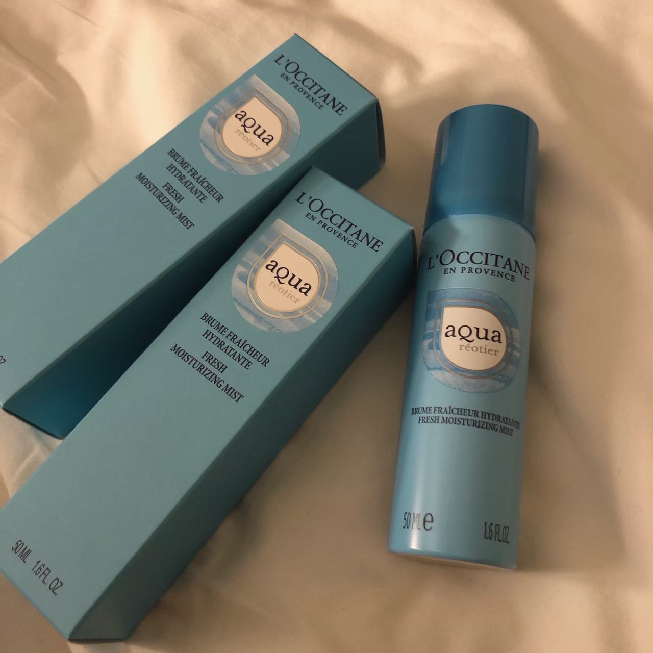 L'OCCITANE アクアレオティエ ハイドレーションミストのクチコミ「L'OCCITANE　アクアレオティエ ハイドレーションミスト
★★★★☆
─────────.....」（1枚目）