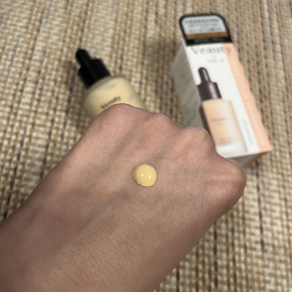 ヴィーガン カラーファンデーション オレンジ/Veauty by THE_B/リキッドファンデーションを使ったクチコミ（3枚目）