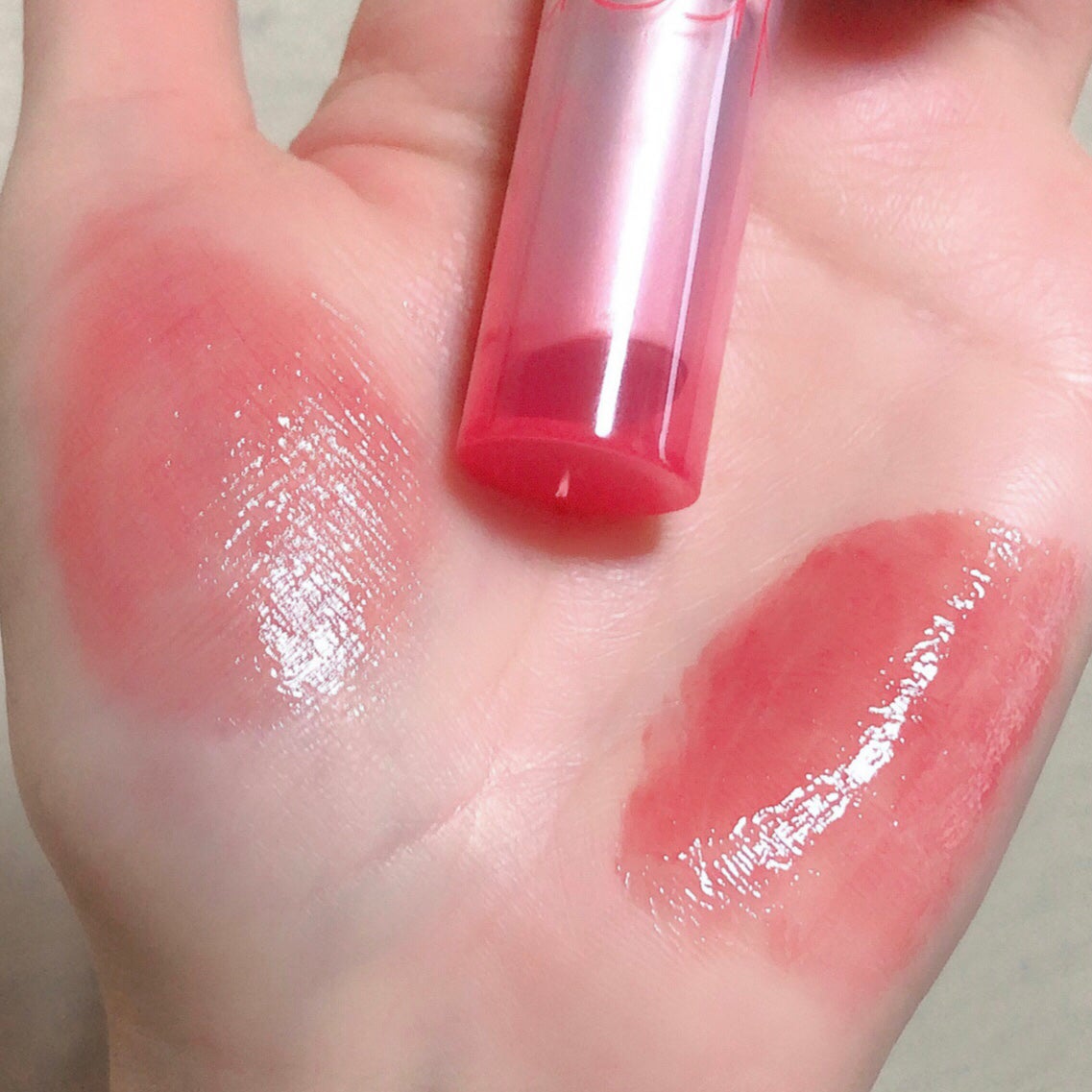 グラスティングメルティングバーム/rom&nd/リップバームを使ったクチコミ(3枚目)