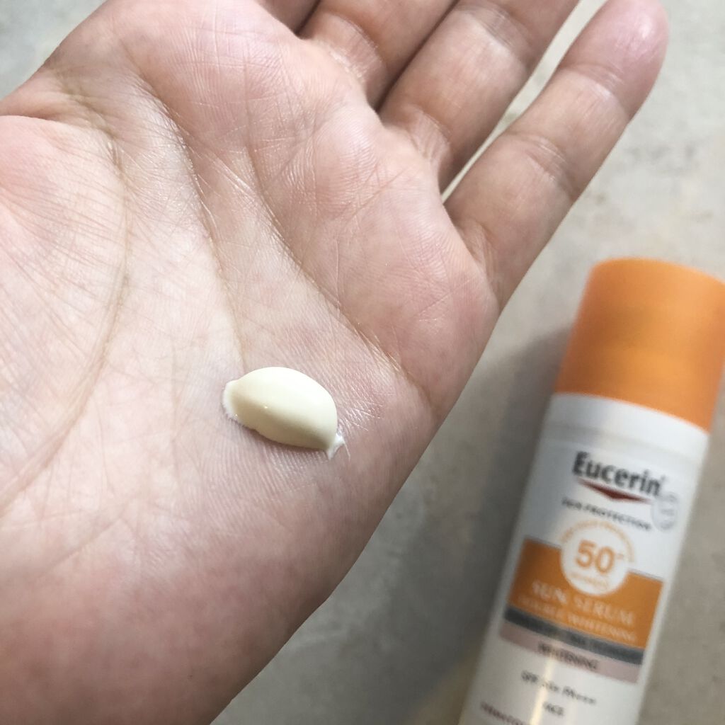 SUN SERUM DOUBLE WHITENING/Eucerin/日焼け止め・UVケアを使ったクチコミ（2枚目）