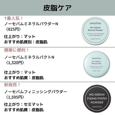 ノーセバム　ミネラルパウダー　N/innisfree/ルースパウダーを使ったクチコミ（2枚目）