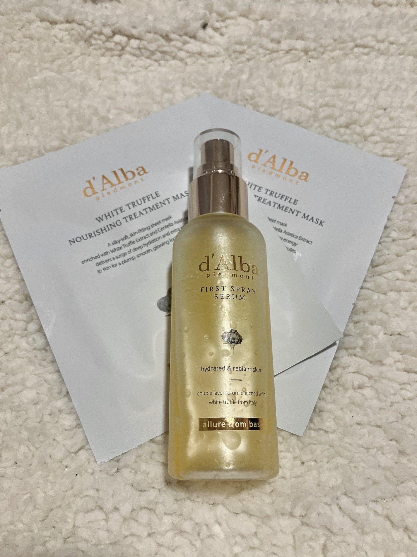 ダルバ ホワイトトリュフファーストスプレーセラム/ダルバ/ミスト状化粧水を使ったクチコミ(3枚目)