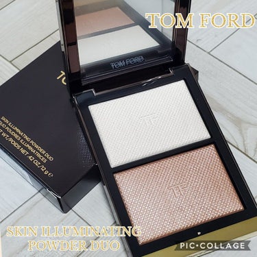 スキン イルミネイティング パウダー デュオ 01 ムードライト/TOM FORD BEAUTY/プレストパウダーを使ったクチコミ（1枚目）