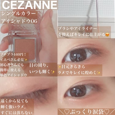 シングルカラーアイシャドウ/CEZANNE/単色アイシャドウを使ったクチコミ（1枚目）