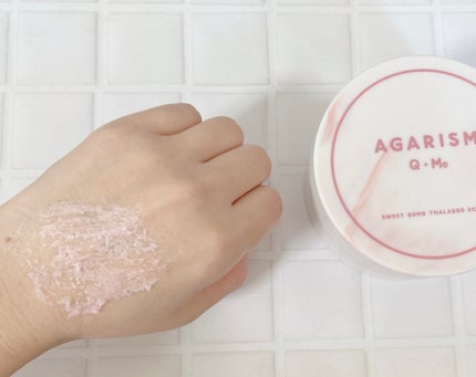 キューミースウィートボムタラソスクラブ ピオニーブーケの香り/AGARISM/ボディスクラブを使ったクチコミ(6枚目)