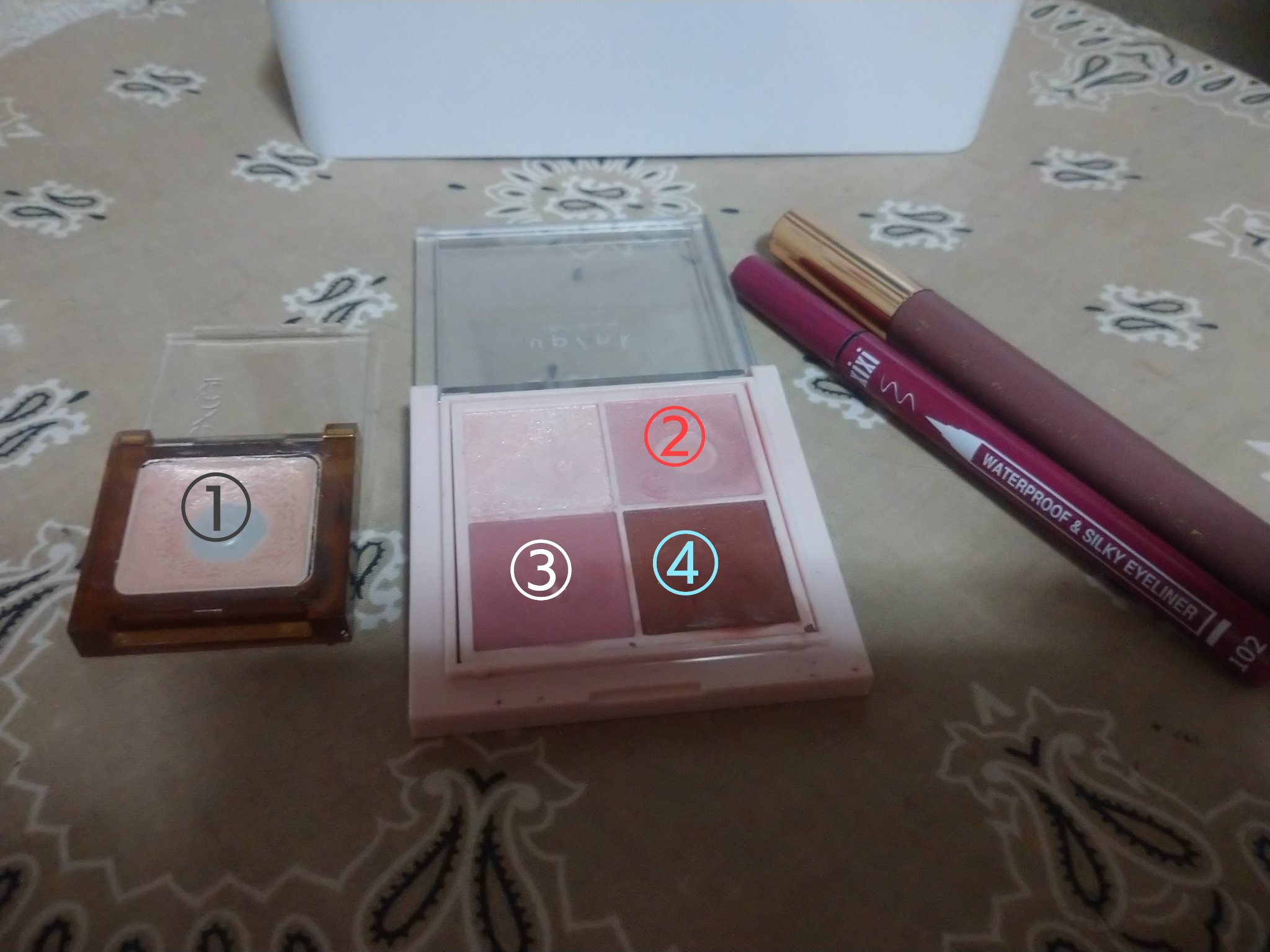 シャインオンステージアイパレット/upink/アイシャドウパレットを使ったクチコミ（1枚目）