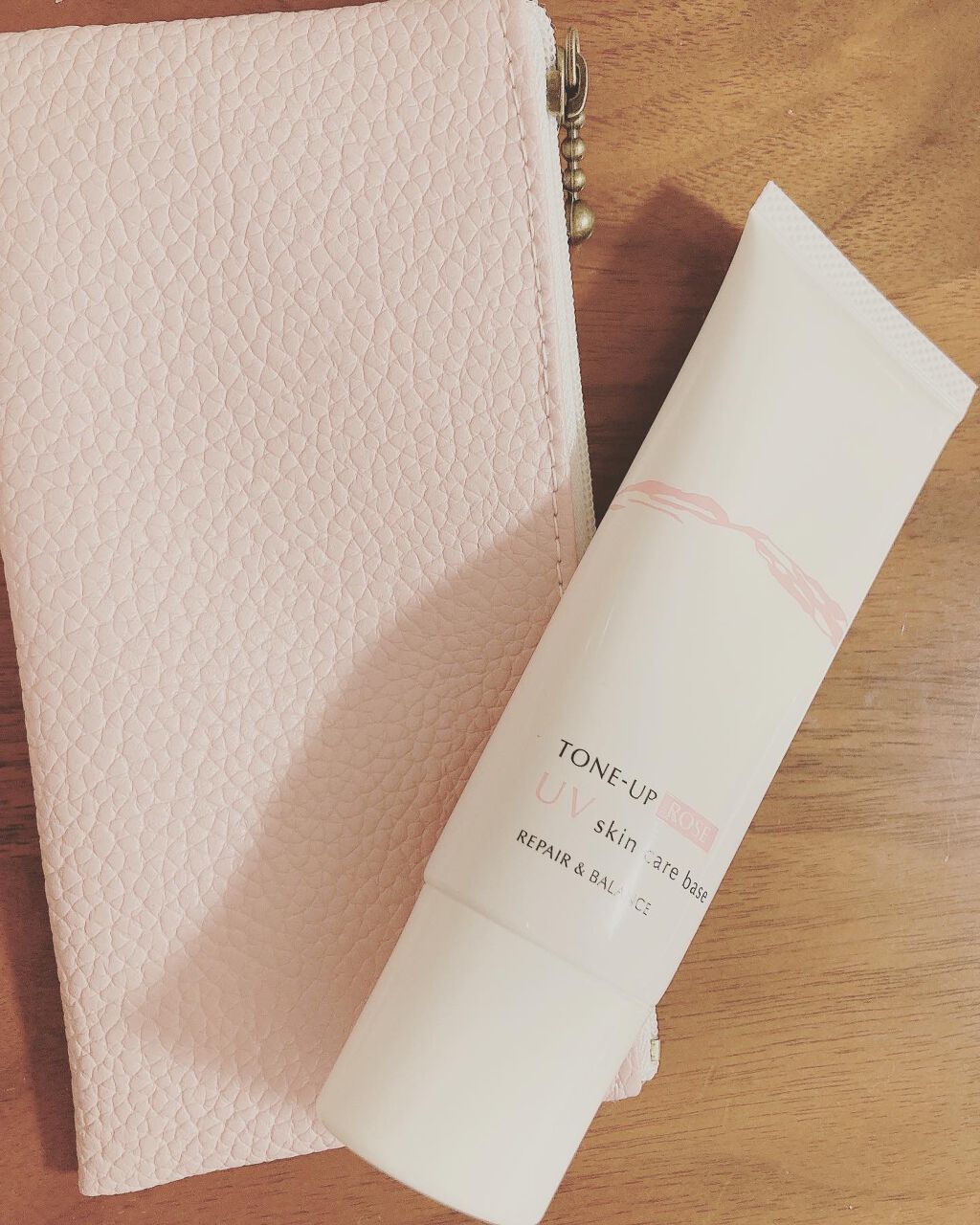 リペア＆バランス スキンケアUVベース＜トーンアップローズ＞/Repair&Balance/日焼け止めクリームを使ったクチコミ（1枚目）