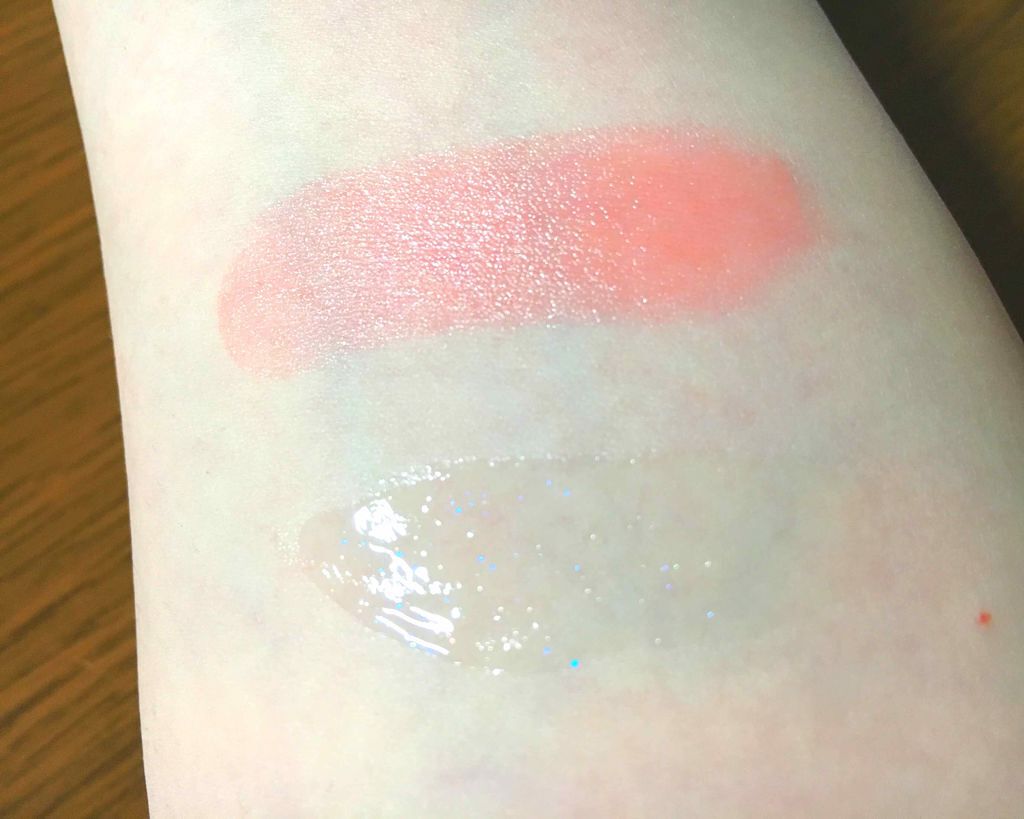 リップケアオイル/excel/リップグロスを使ったクチコミ（2枚目）