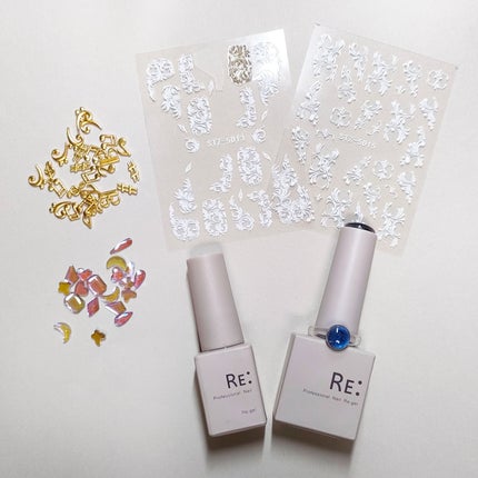 セミキュアジェルネイル(ハンド)/ohora/ネイルシールを使ったクチコミ(7枚目)