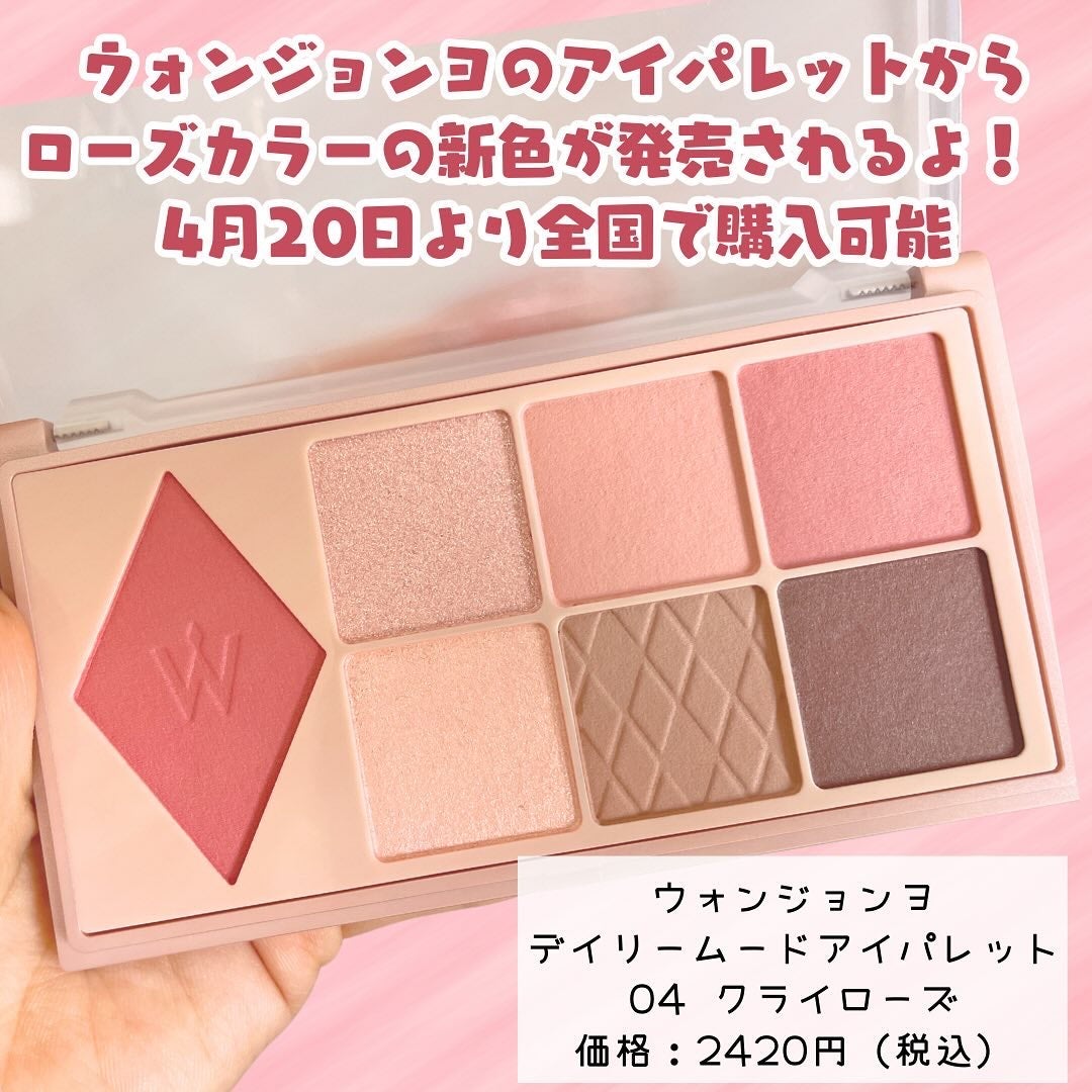 ウォンジョンヨ W デイリームードアップパレット /Wonjungyo/アイシャドウパレットを使ったクチコミ(2枚目)